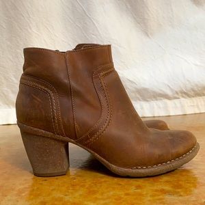 Brown Suede Ankle Boots— Clarks